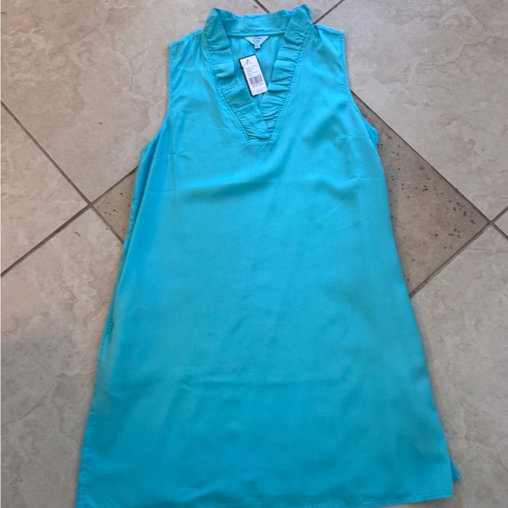 Crown & Ivy Turquoise Strapless Dress